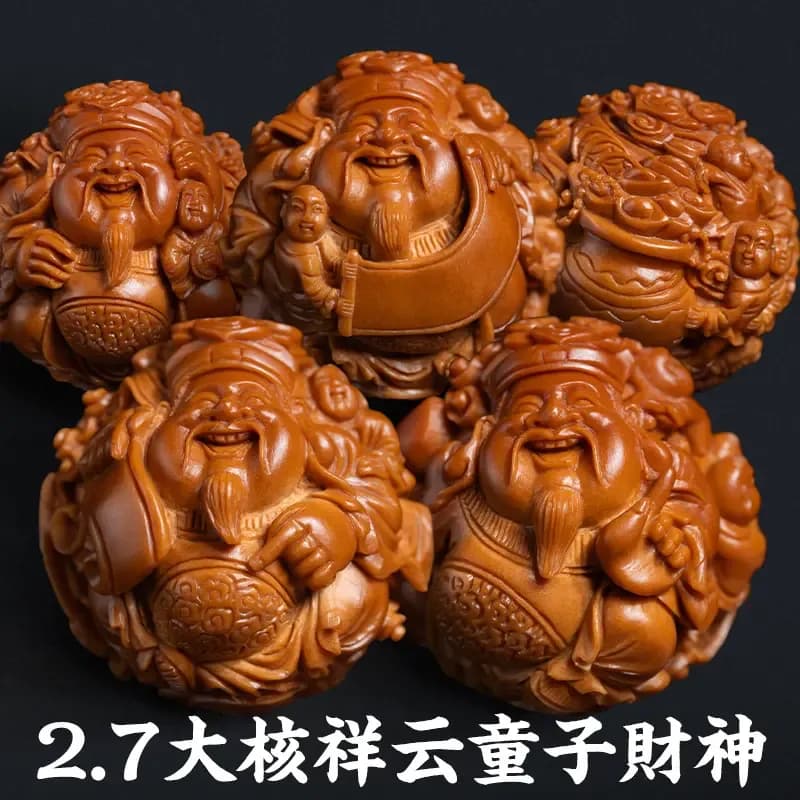 Exquisite Child God of Wealth Auspicious Clouds Long Strand