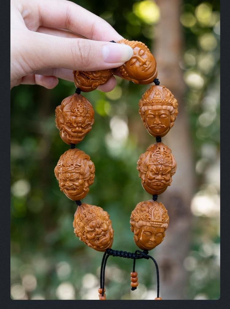 Premium Ten Thousand Buddhas Aged Oil Pit Aged Oil Pit Bracelet
