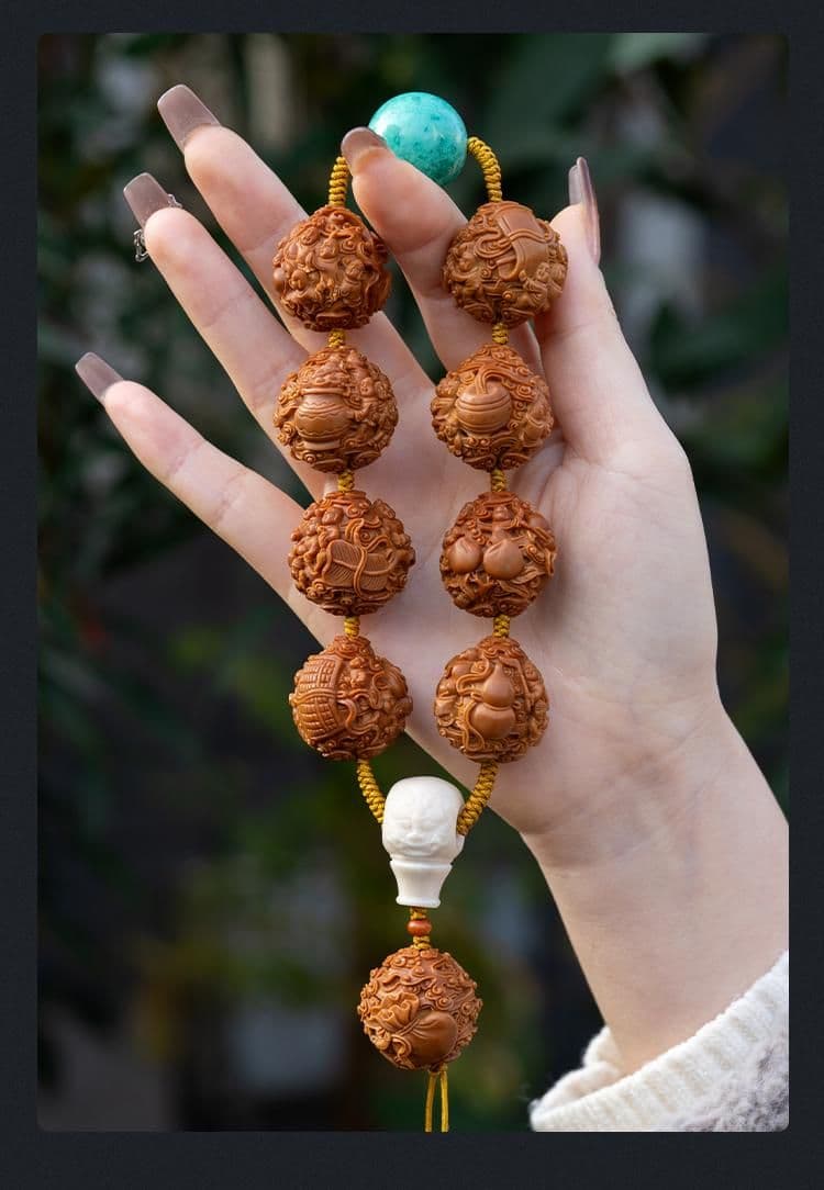 Exquisite Child God of Wealth Auspicious Clouds Long Strand