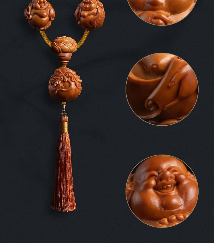 Exquisite Maitreya Buddha Eight Treasures Bracelet
