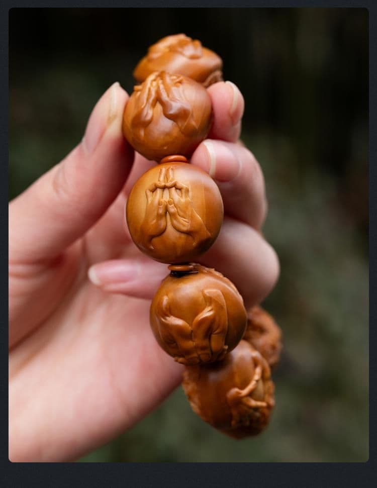 Fine Carving Zhong Kui Fine Carving Bracelet