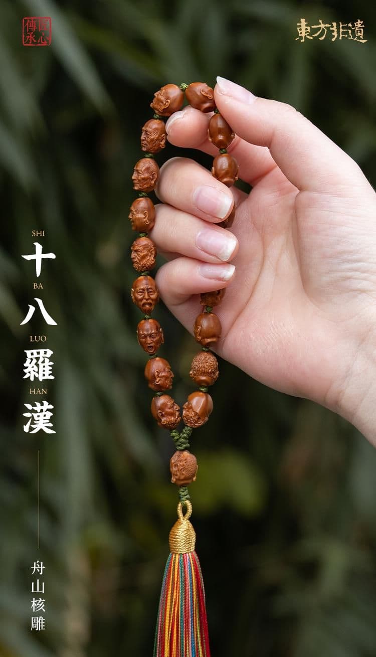 Premium 18 Arhats Crystal Pit Crystal Pit Long Strand