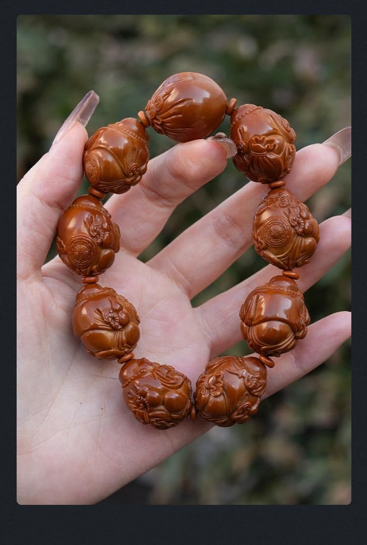 Exquisite Maitreya Buddha Eight Treasures Bracelet