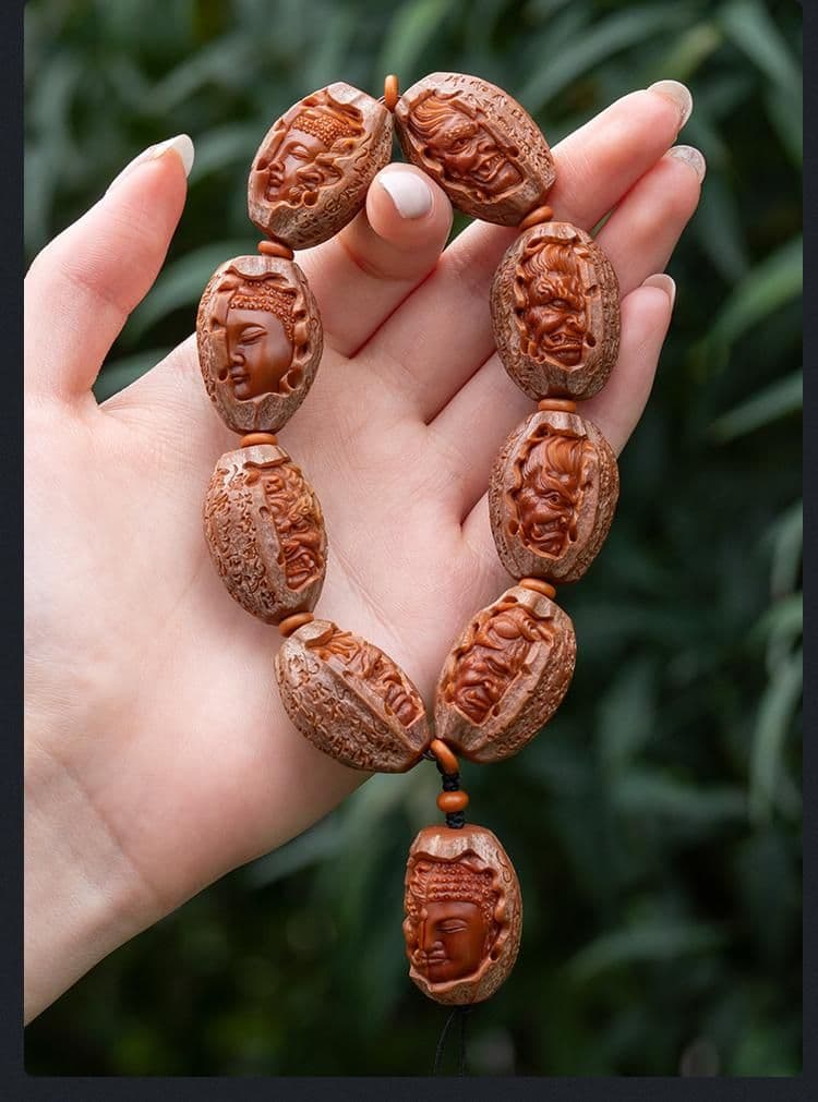 Premium Heart Sutra Buddha and Demon Bracelet