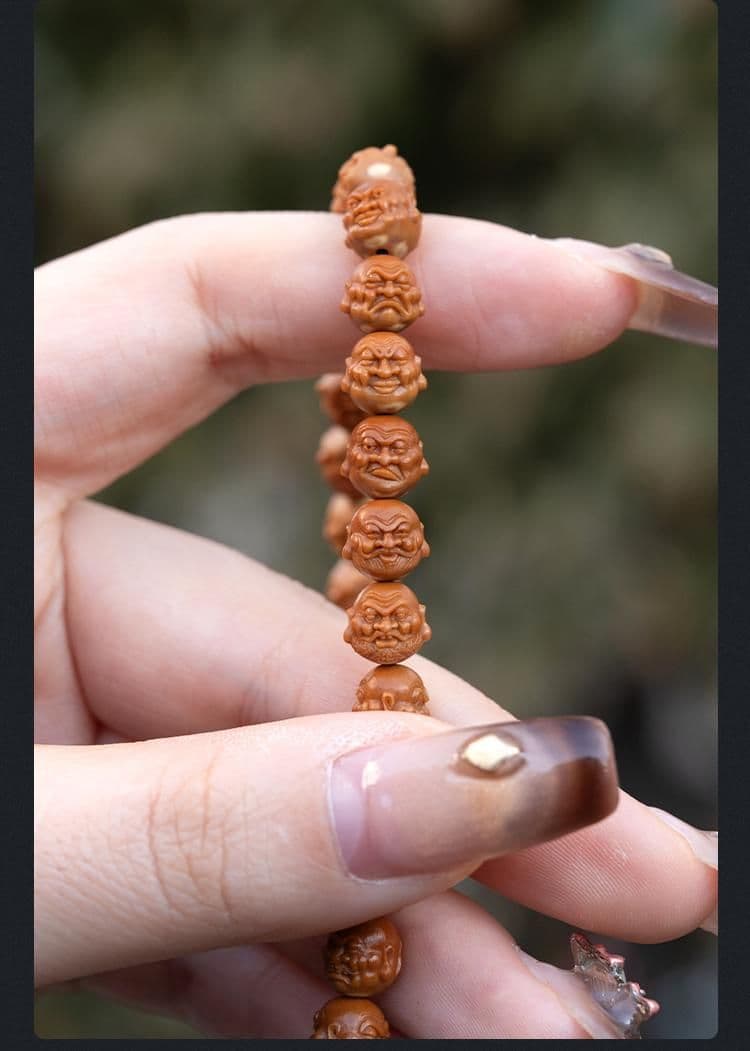 Double-Sided 108 Arhats Double-Sided Pit Tip Long Strand