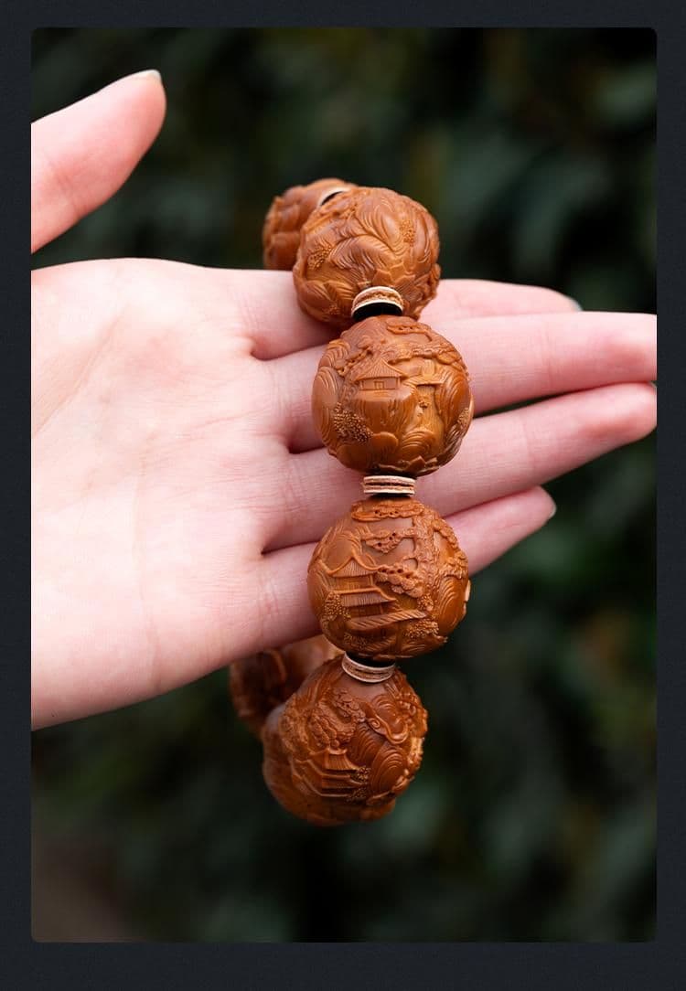 Exquisite Landscape Ten Thousand Buddhas Bracelet