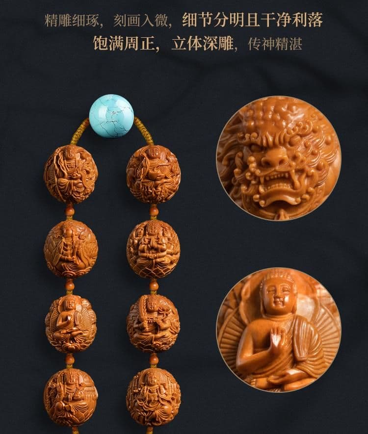Auspicious Beast Ten Thousand Buddhas Crystal Pit Bracelet