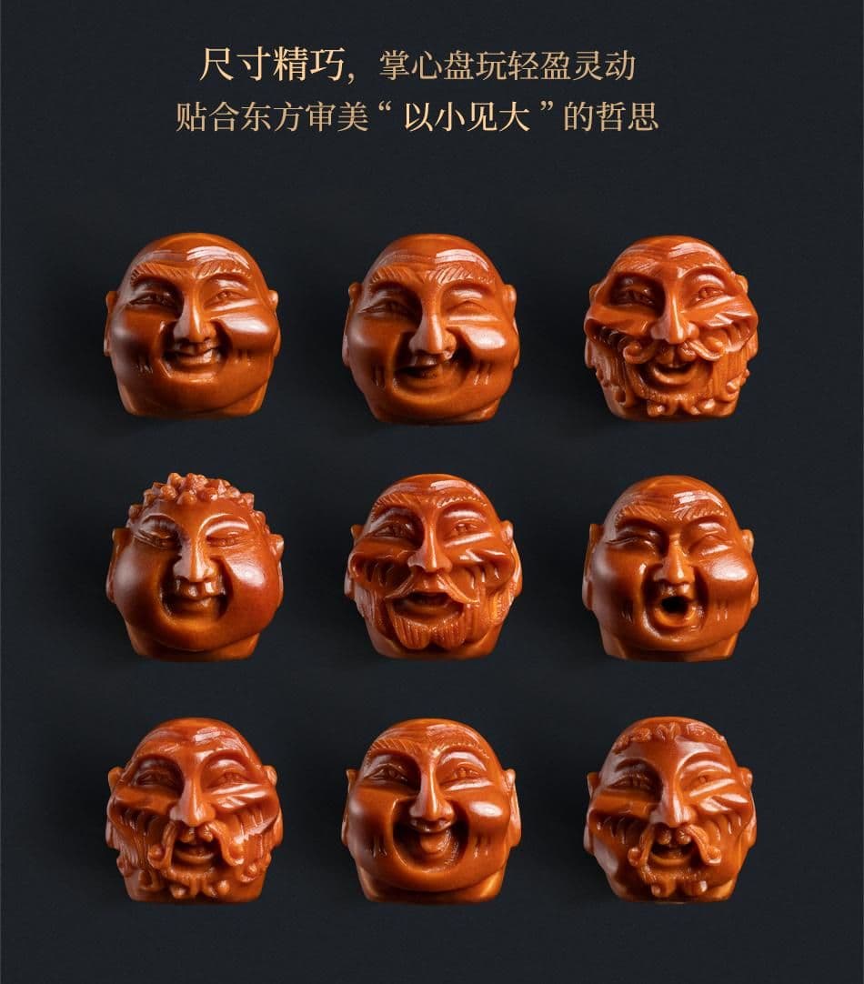 Fine Carving 18 Arhats Fine Carving Iron Pit Bracelet