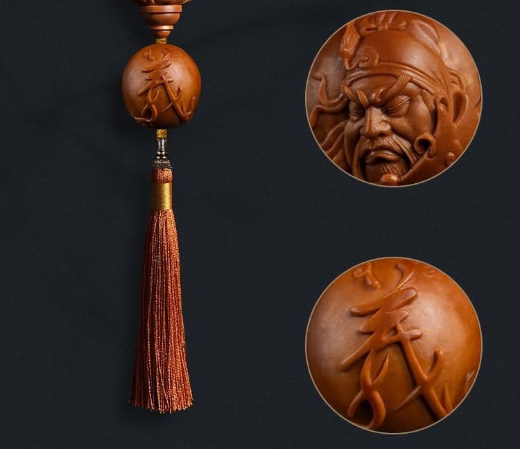 Fine Carving Guan Gong Fine Carving Bracelet