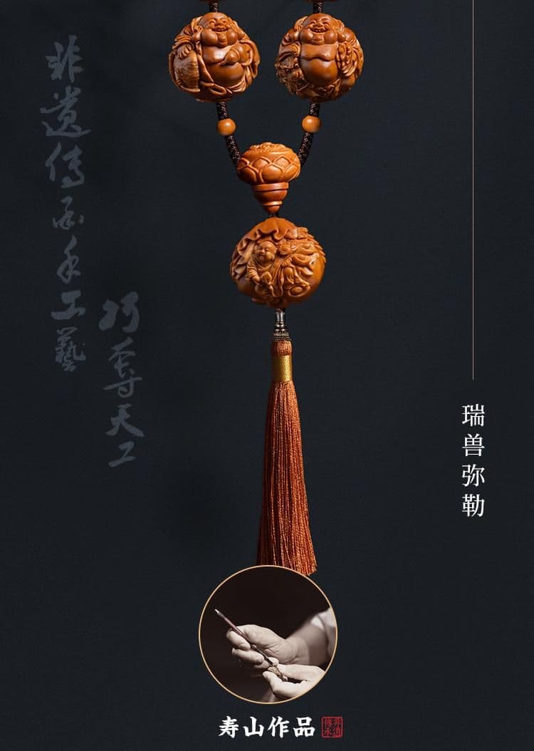 Exquisite Maitreya Buddha Auspicious Beast Meilin Pit Bracelet