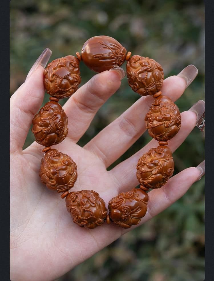 Exquisite Maitreya Buddha Eight Treasures Bracelet