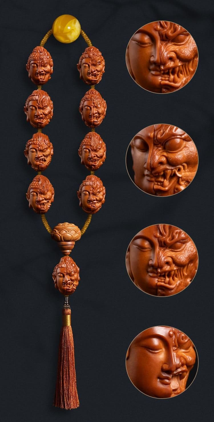 Exquisite Heart Sutra Buddha and Demon Bracelet