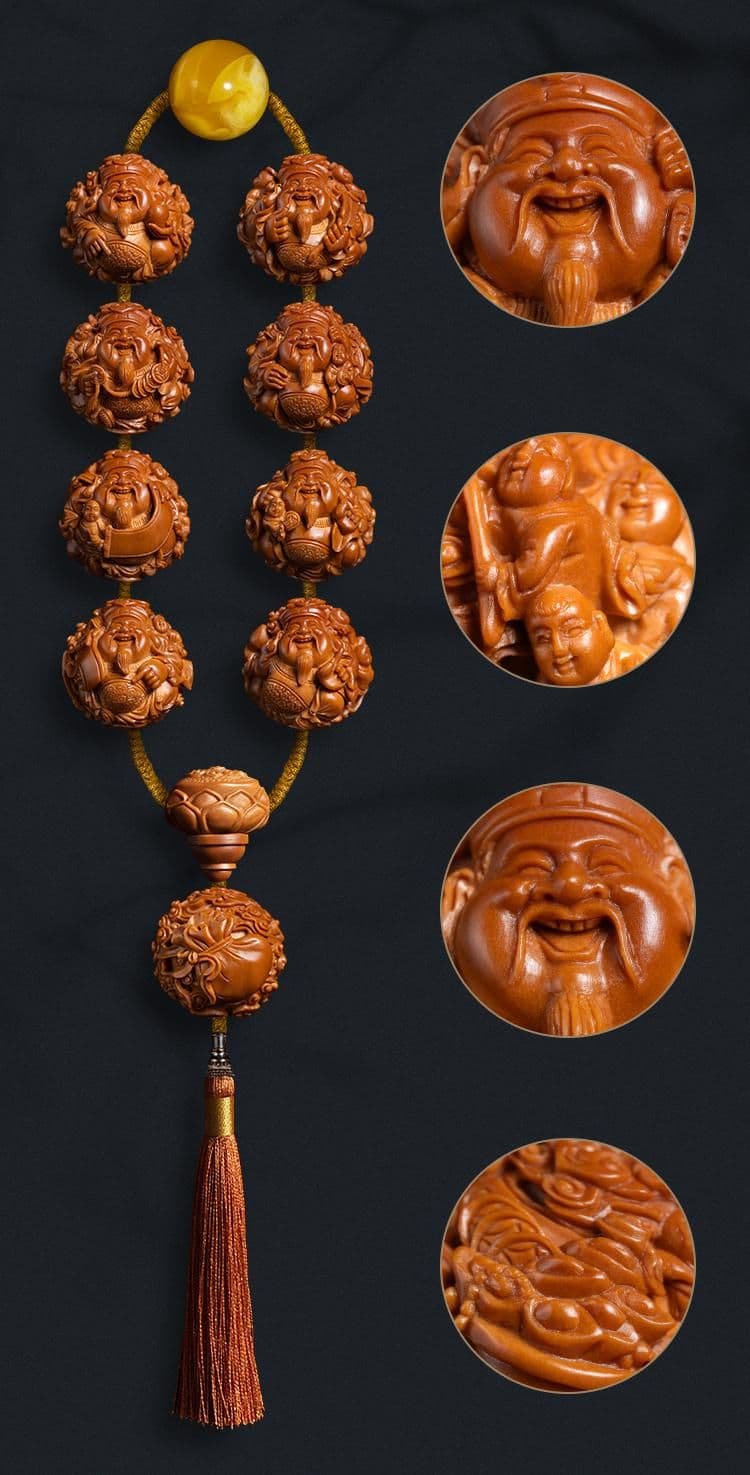 Exquisite Child God of Wealth Auspicious Clouds Long Strand