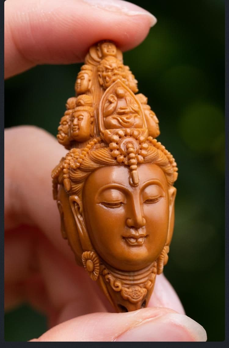 Exquisite Olive Pit Carving Pendant