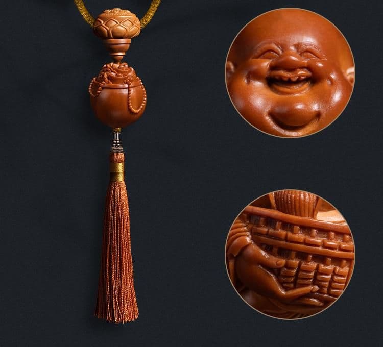 Fine Carving Wealth Maitreya Fine Carving Long Strand